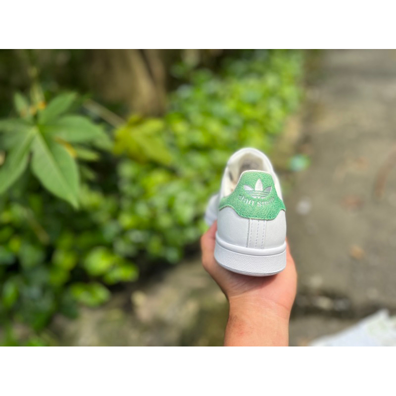 Giày thời trang nữ adidas Trắng xanh lá
