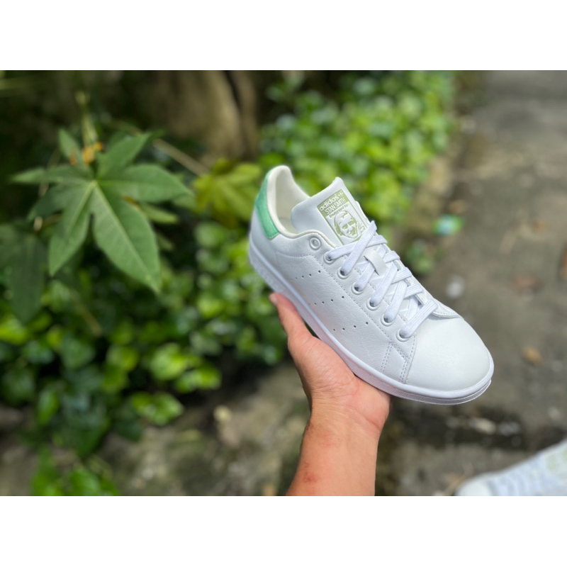 Giày thời trang nữ adidas Trắng xanh lá