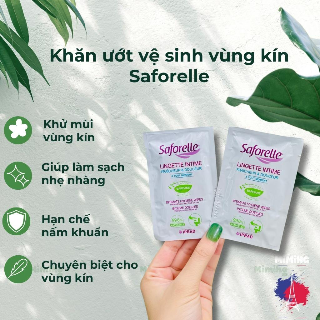 Khăn ướt vệ sinh vùng kín saforelle intimate hygiene wipes_MiMi HG