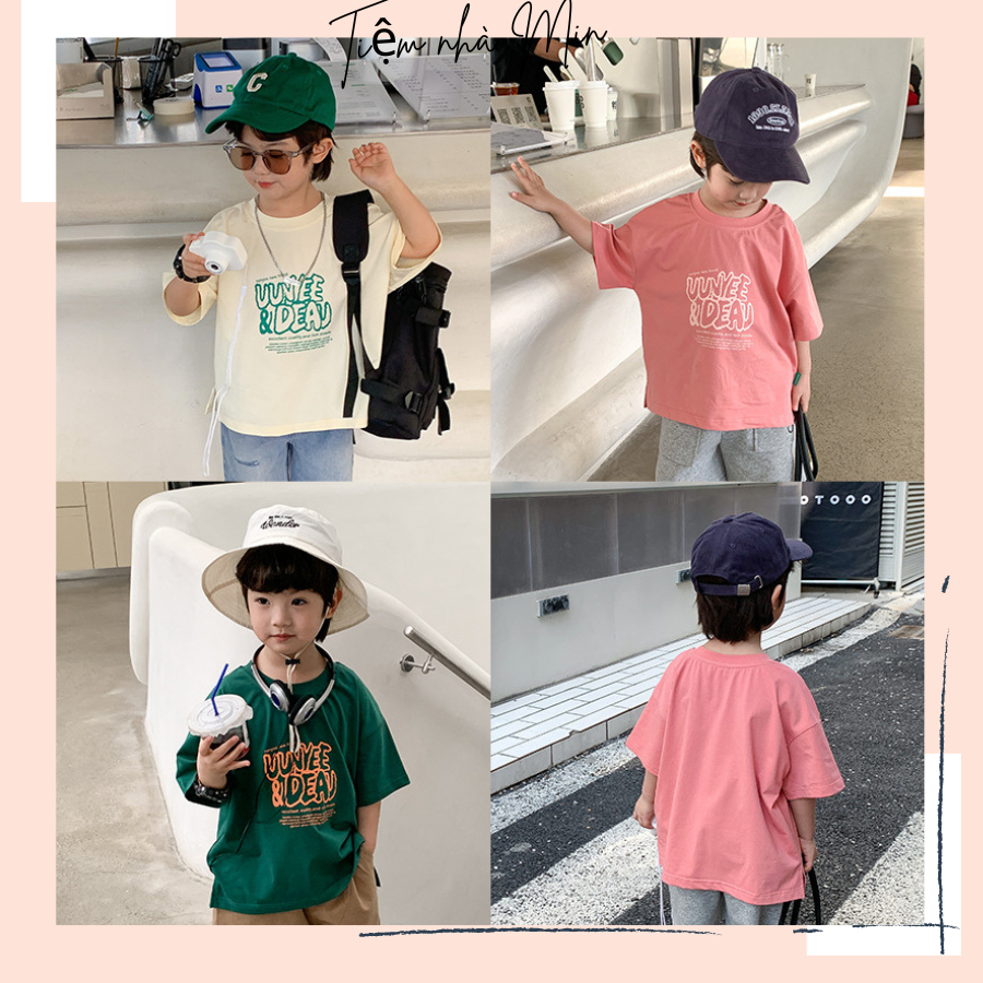 ÁO THUN ÁO PHÔNG NGẮN TAY XẺ TÀ BÉ TRAI HÀNG QCCC CHÍNH HÃNG AMBB KIDS D82
