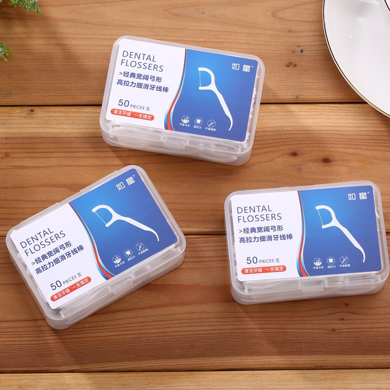 Tăm Chỉ Nha Khoa Hộp 50 Chiếc