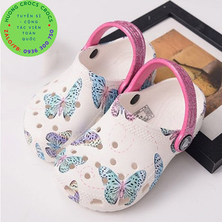 DÉP SỤC CROCS 3D TRẺ EM HÌNH BUTTERFLY