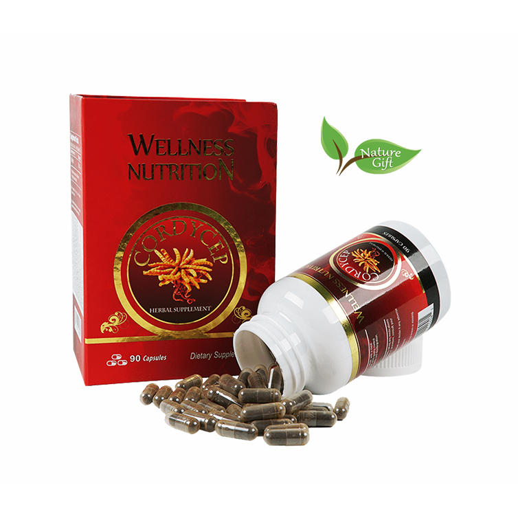 COMBO 5 Hộp Đông trùng hạ thảo WELLNESS NUTRITION CORDICEP NATURE GIFT (30v/hộp)