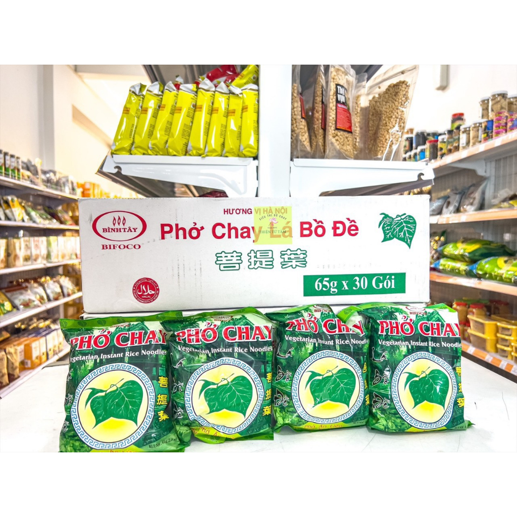 Phở Chay Lá Bồ Đề Thơm Ngon Giữ Trọn Hương Vị Truyền Thống Thùng 30 Gói