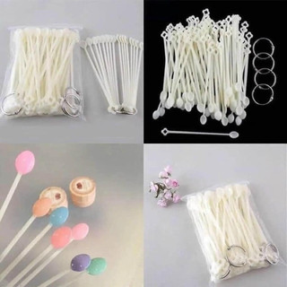 Móng que đầu tròn hình viên kẹo - túi 100 móng que swatch màu sơn chuyên dụng ngành nail - Sơri Nail