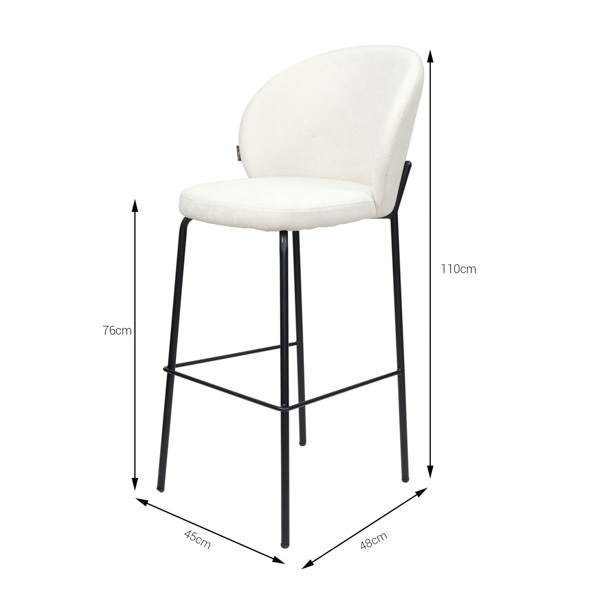 Ghế quầy bar mặt đệm chân sắt LB189