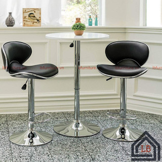 Ghế quầy bar chất liệu da chân sắt LB100-2