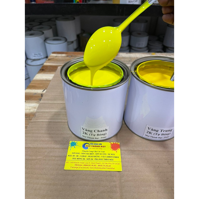 Màu Sơn 2K Tự Bóng Màu Cơ Bản   Chưa Bao Gồm Cứng