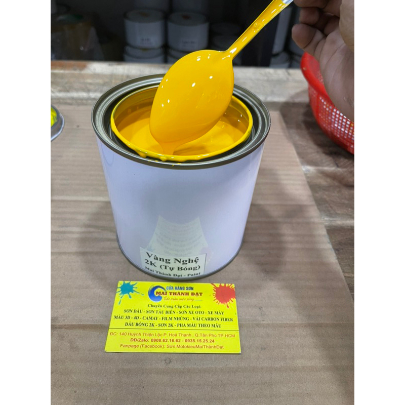 Màu Sơn 2K Tự Bóng Màu Cơ Bản   Chưa Bao Gồm Cứng