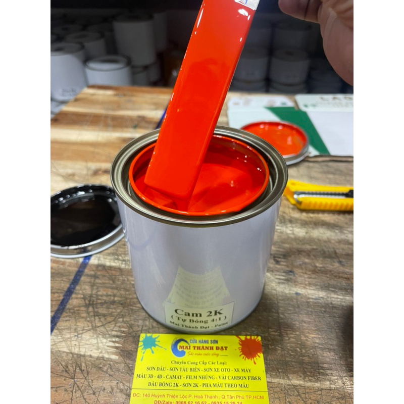 Màu Sơn 2K Tự Bóng Màu Cơ Bản   Chưa Bao Gồm Cứng