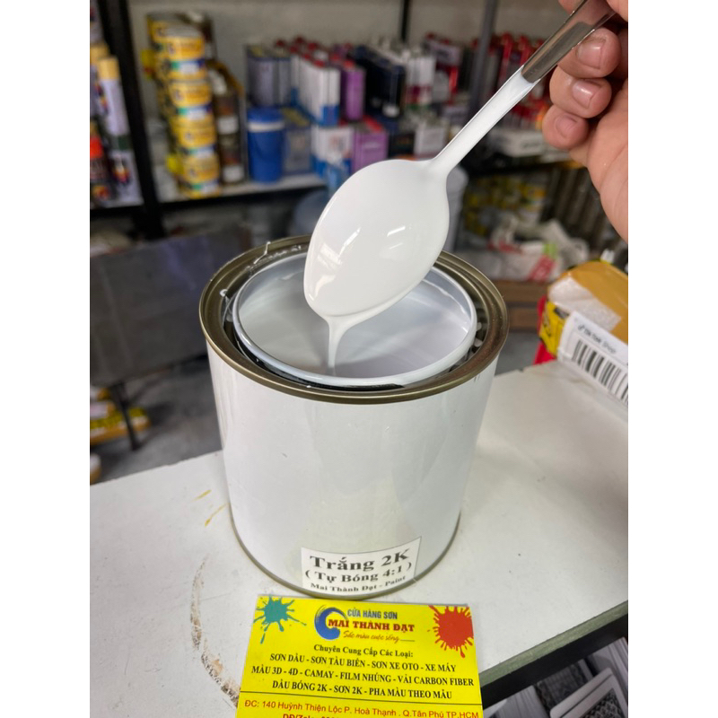 Màu Sơn 2K Tự Bóng Màu Cơ Bản   Chưa Bao Gồm Cứng