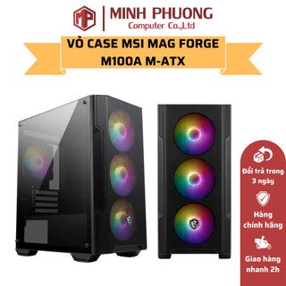 Vỏ case msi mag forge m100a m-atx - hàng chính hãng