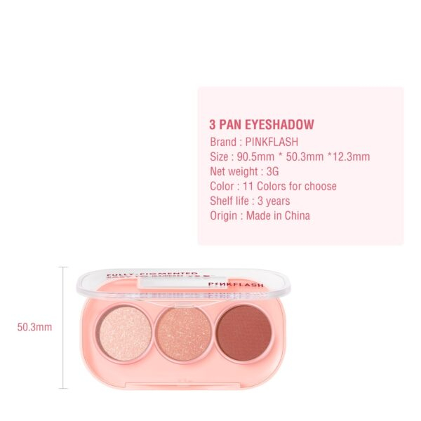 Bảng phấn mắt PINKFLASH tông màu hồng sắc tố cao lâu trôi 11 màu tùy chọn 60g PF-E23