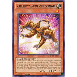 [ Dưa Hấu Yugioh ] Lá bài thẻ bài Superheavy Samurai Soulpeacemaker - rare - Tặng bọc bài nhựa bảo quản