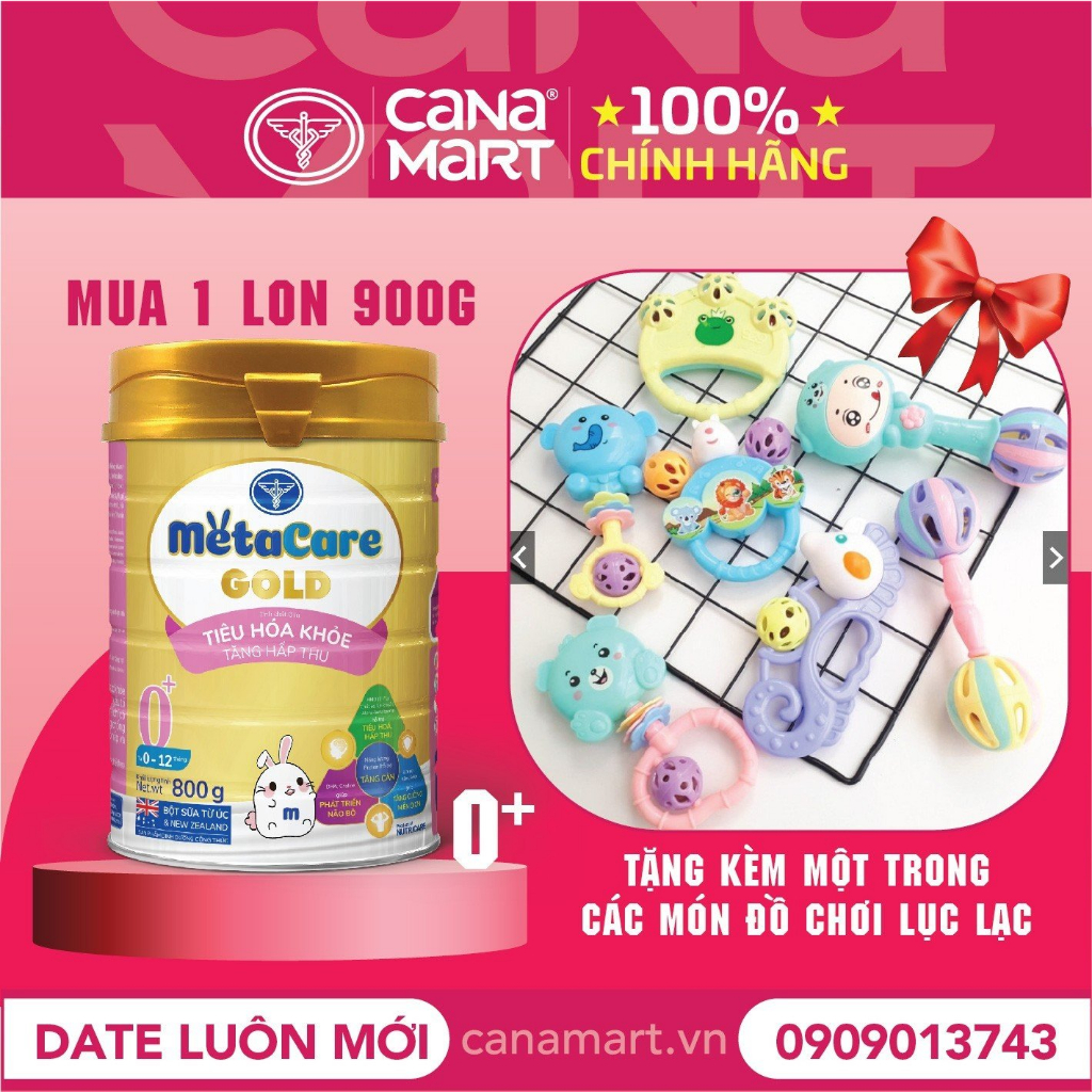 Sữa bột Nutricare MetaCare Gold 0+ tiêu hóa khỏe tăng hấp thu (800g)