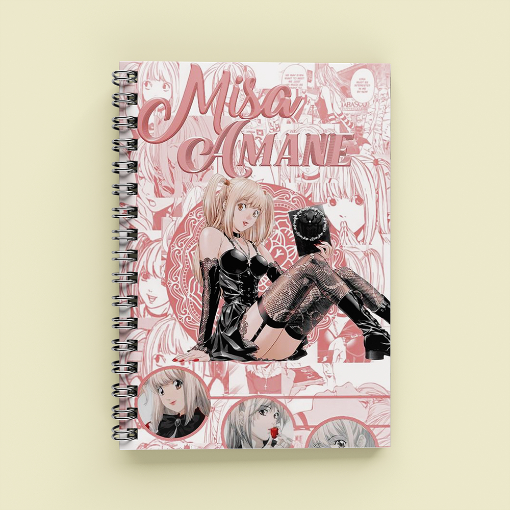 Sổ Tay Anime Death Note Misa A5 Lò Xo 120 Trang Kẻ Ngang So Cute Aisobook - MISA3