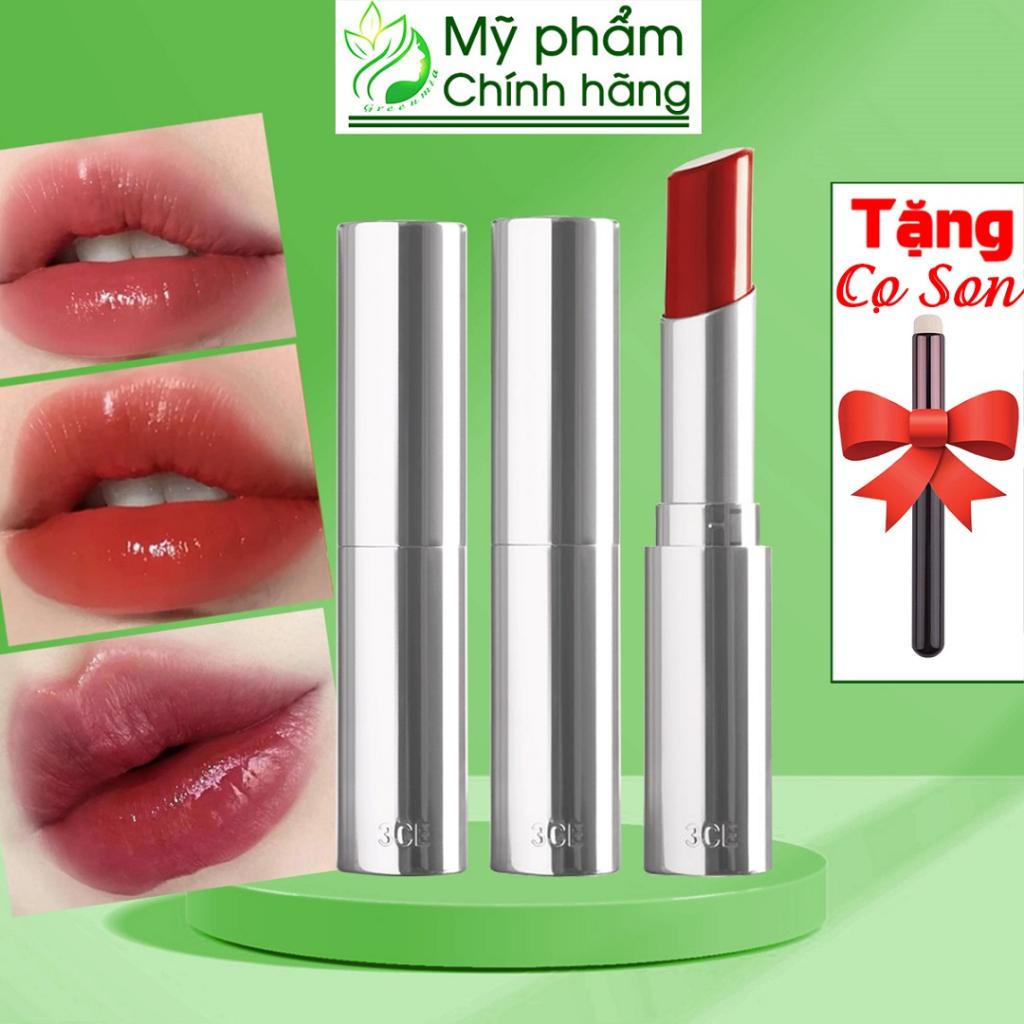 Son 3CE  Dưỡng Có Màu 3CE Glow Lip Color Soul Like Little Ground High Roller Stand Off Full Màu Mới Nhất