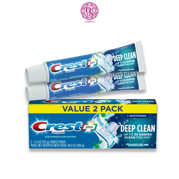 Kem đánh răng Crest Plus Deep Clean Up To 2X Deeper Clean Feeling