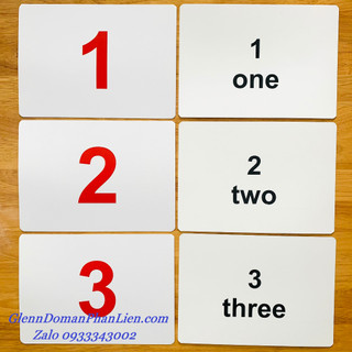 Flashcard CHỮ SỐ 0-100 kèm dấu