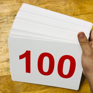Flashcard CHỮ SỐ 0-100 kèm dấu