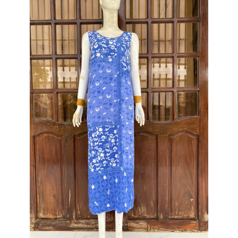 Đầm maxi sát nách form A dài độc lạ