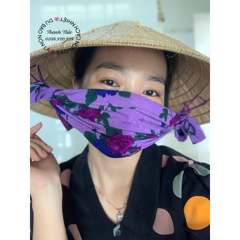 🍭KHẨU TRANG dây QUAI NÓN LÁ🌟 Handmade (Thun 2 lớp dày/ đẹp)