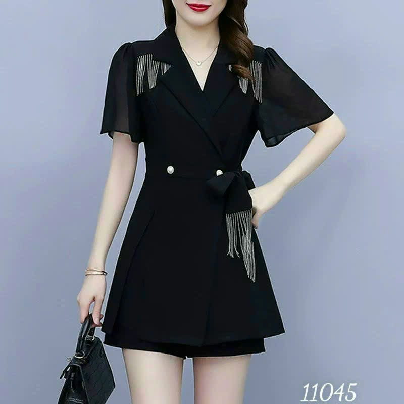 (HCM) Sét bộ phối tua rua sang chanh nổi bật thời trang thiết kế sang chảnh dành cho các quý cô nương