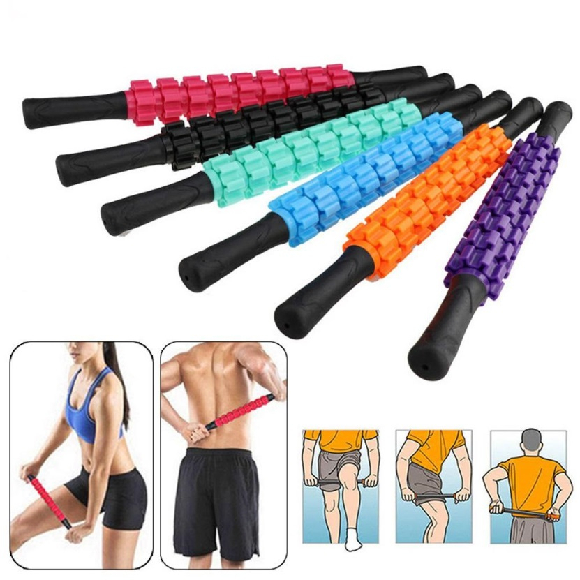 Con Lăn 9 Răng DUONG SPORT Dãn Cơ, Gậy Massager Roller Stick Mát Xa Thư Giãn Toàn Thân Đa Năng DC0007