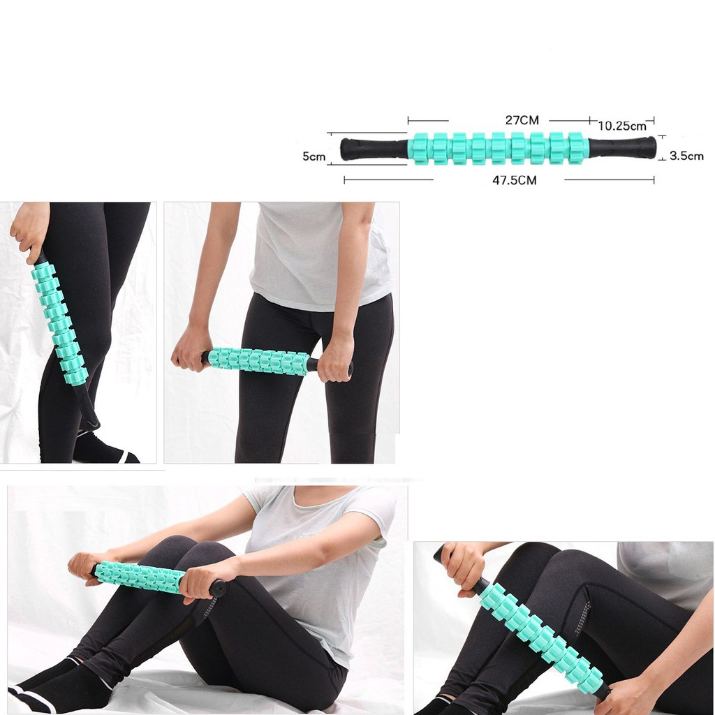 Con Lăn 9 Răng DUONG SPORT Dãn Cơ, Gậy Massager Roller Stick Mát Xa Thư Giãn Toàn Thân Đa Năng DC0007