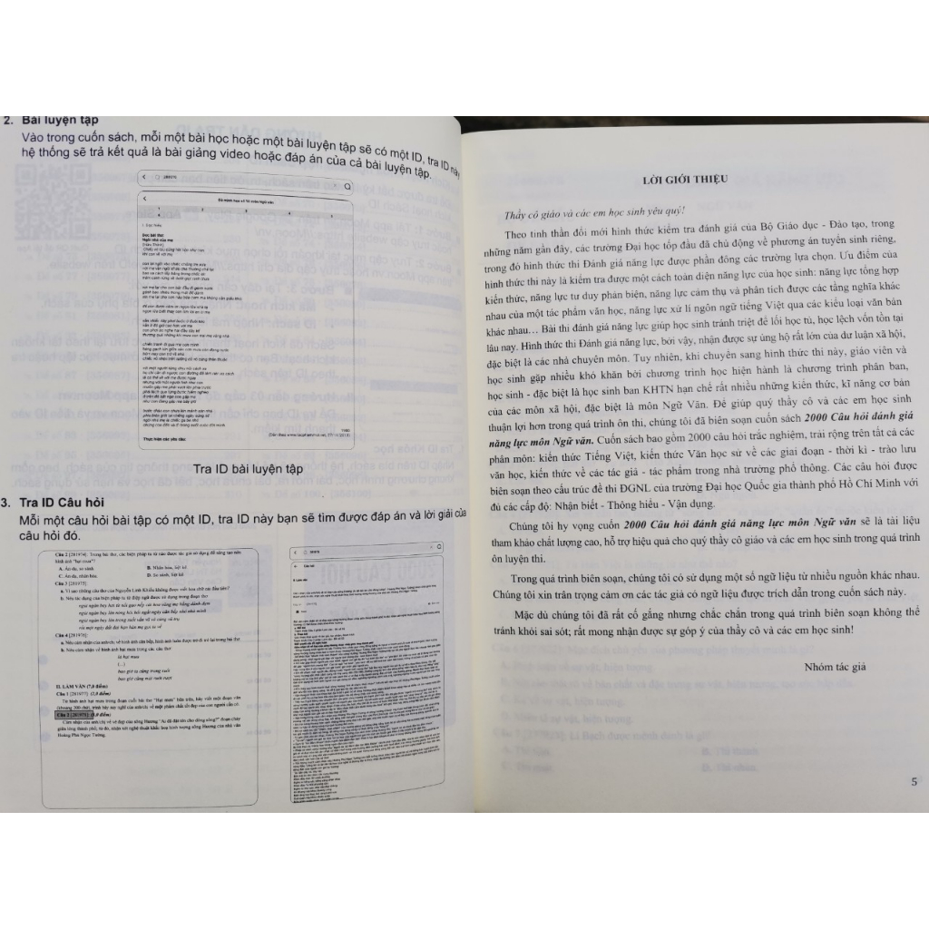 Sách - 2000 câu hỏi đánh giá năng lực môn Ngữ văn