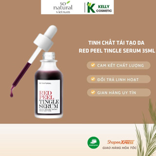 Tinh chất tái tạo da sinh học Red Peel Tingle Serum 35ml So Natural hàng chính hãng giúp dưỡng trắng, đều màu da mờ thâm