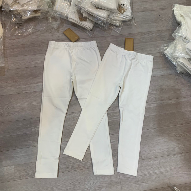 Quần legging da cá bé gái xuất Hàn, màu trắng
