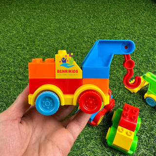 Bộ Đồ Chơi Xếp Hình Cho Bé Mầm Non Chủ Đề Công Trường An Toàn Tuyệt Đối Cho Trẻ