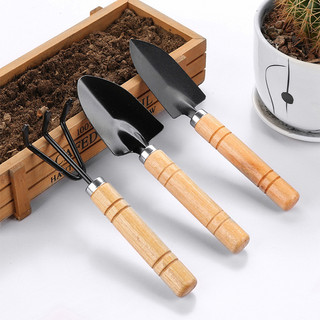 Bộ 3 xẻng mini chăm sóc cây cảnh, dụng cụ chăm sóc chậu cây mini.