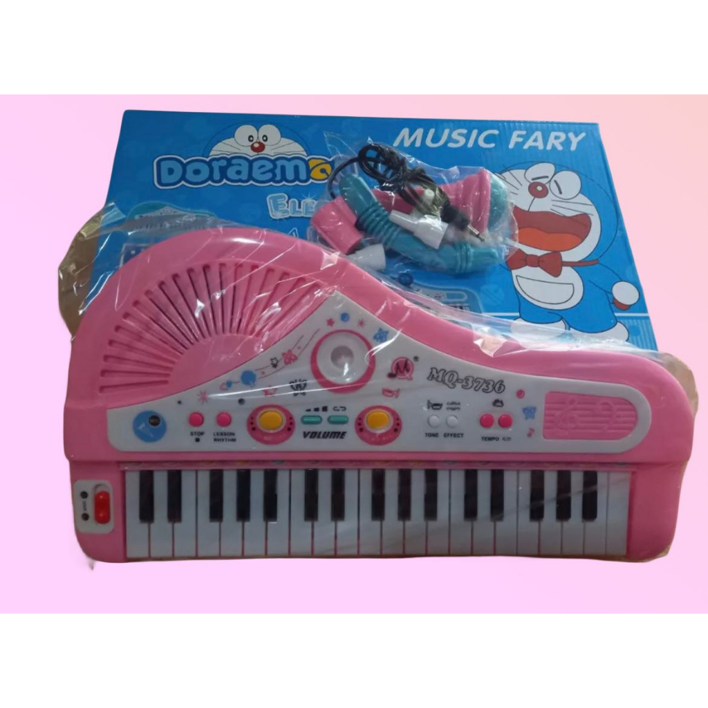 Đàn đôremon + kitty có nhạc kèm míc hát chuẩn cho bé yêu