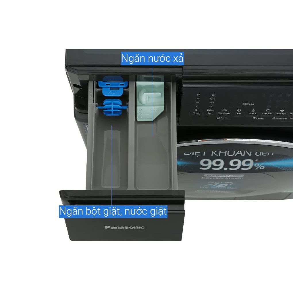 NA-S106FC1LV - Máy Giặt Sấy Panasonic Inverter 10kg NA-S106FC1LV -  Giặt 10Kg - Sấy 6Kg - MIỄN PHÍ CÔNG LẮP ĐẶT