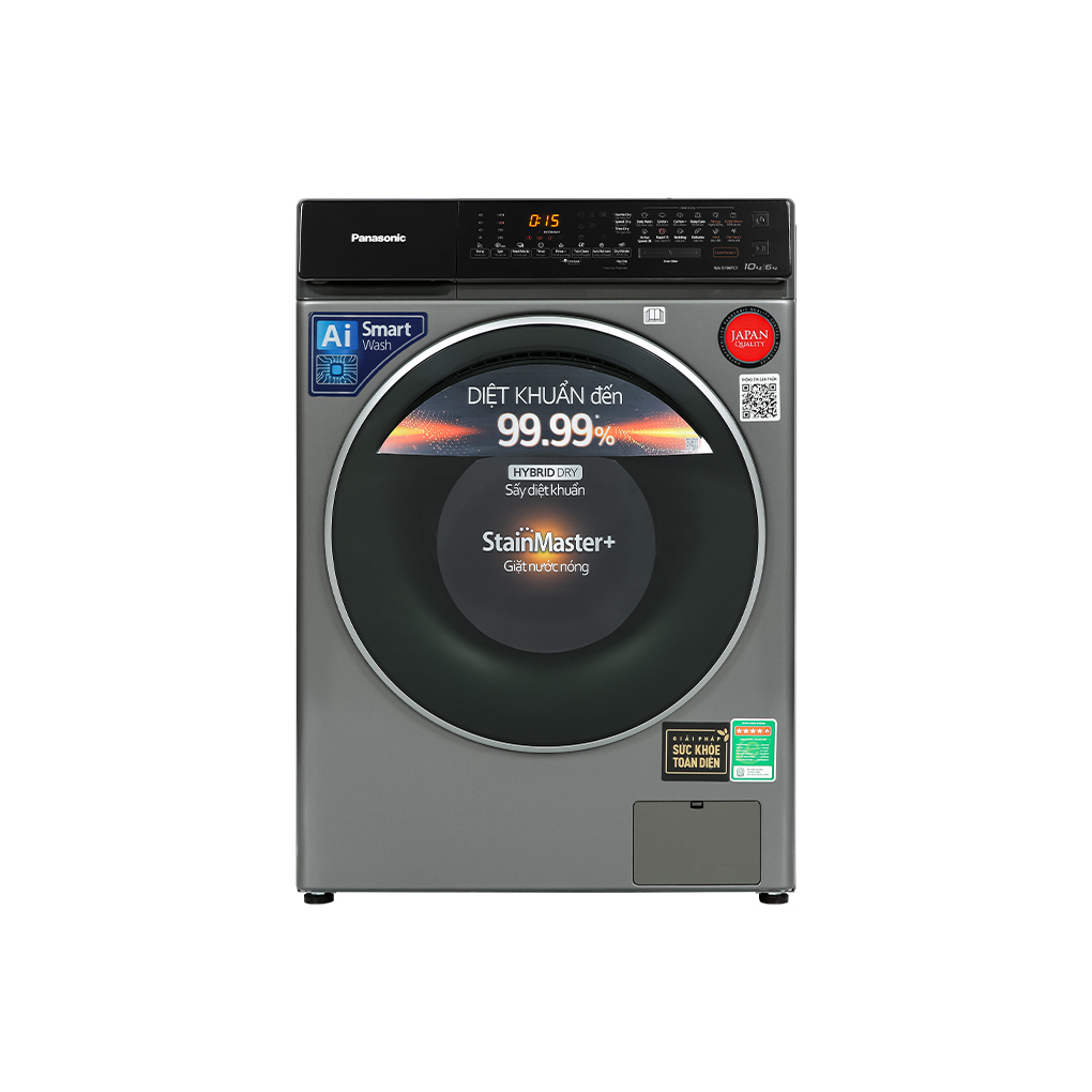 NA-S106FC1LV - Máy Giặt Sấy Panasonic Inverter 10kg NA-S106FC1LV -  Giặt 10Kg - Sấy 6Kg - MIỄN PHÍ CÔNG LẮP ĐẶT