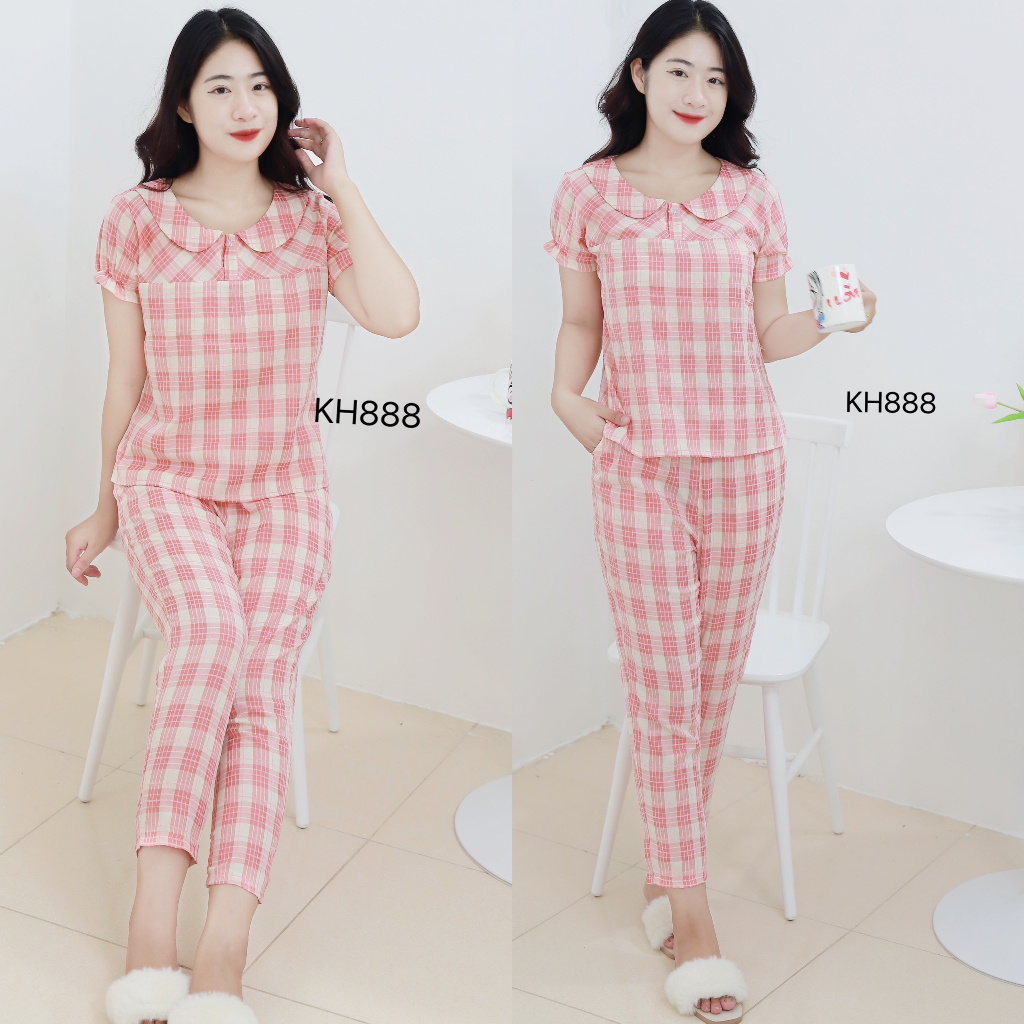 Mẫu kẻ đồ bộ xinh xắn, hót nhất 2023, kiểu dáng trẻ trung , mặc lên là đẹp