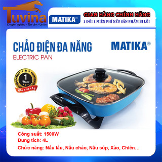 Nồi lẩu điện - chảo lẩu điện đa năng comet cm7736 3.5lit, matika mtk9015 4.0l - hàng chính hãng