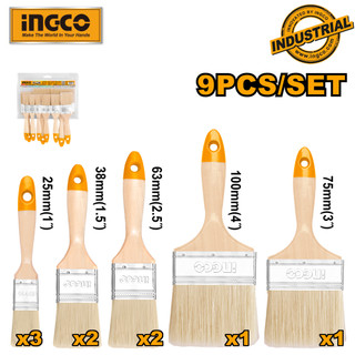 Bộ 9 cây cọ sơn nước ingco chptb0114091