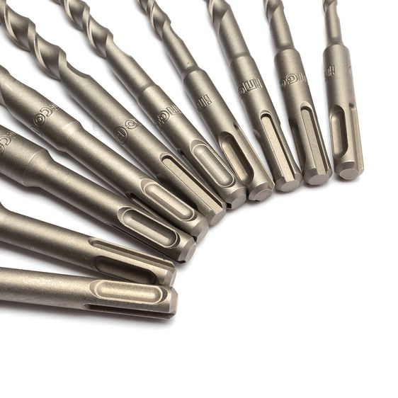 Bộ 10 mũi khoan bê tông đuôi gài SDS PLUS và 2 mũi đục Ingco AKD2102