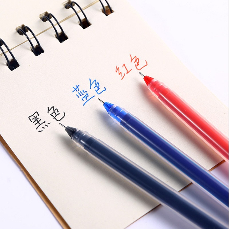 Bút bi gel dung tích lớn ĐH 015 ngòi bút 0.5mm , màu xanh, đỏ, đen , viết mực đều nét chữ đẹp