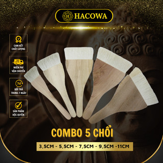 Chổi dặm vàng lông dê đầu bằng kích thước đầu lông từ 2.5cm đến 11cm chuyên dùng dát vàng chống xước