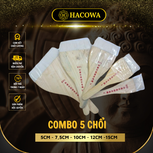 Chổi lông dê tổng hợp dát vàng, sơn nhũ, dụng cụ phết mặt bánh và nhiều công dụng khác