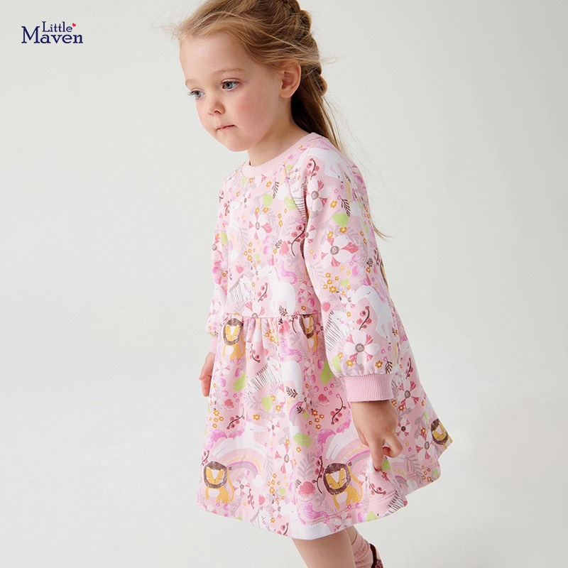 BST Váy thu đông Little Maven/ Malwee nhiều mẫu đáng yêu cho bé gái 2 - 7 tuổi P2 - Little Maven Chính Hãng