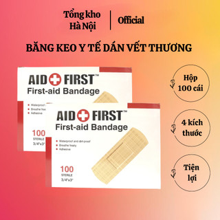 Hộp 100 băng gâu cá nhân - băng dán y tế URGO, miếng dán vết thương cá nhân