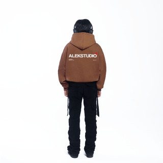 ÁO HODDIE BASIC UNISEX "BASE ver2" MÀU ĐEN FORM BOXY | ALEKSTUDIO