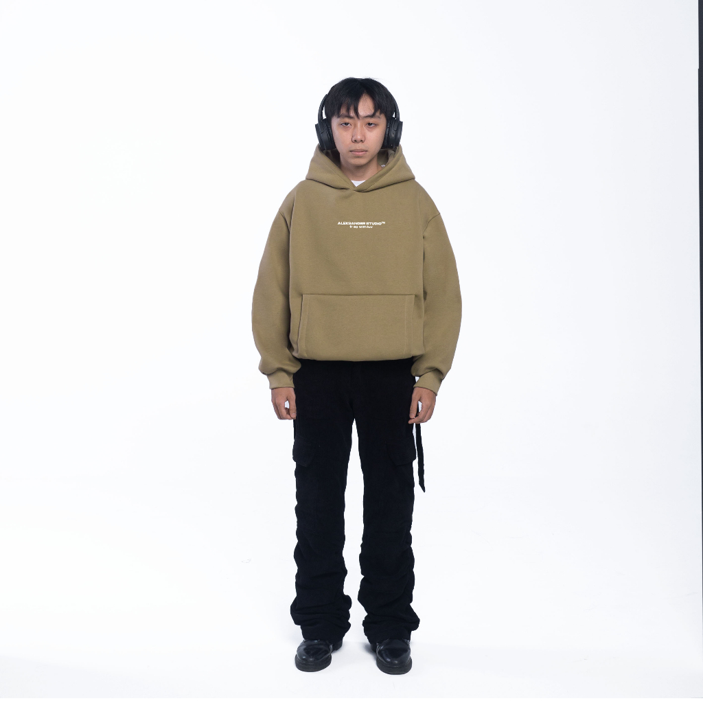 ÁO HODDIE BASIC UNISEX MÀU BE FORM BOXY | ALEKSTUDIO
