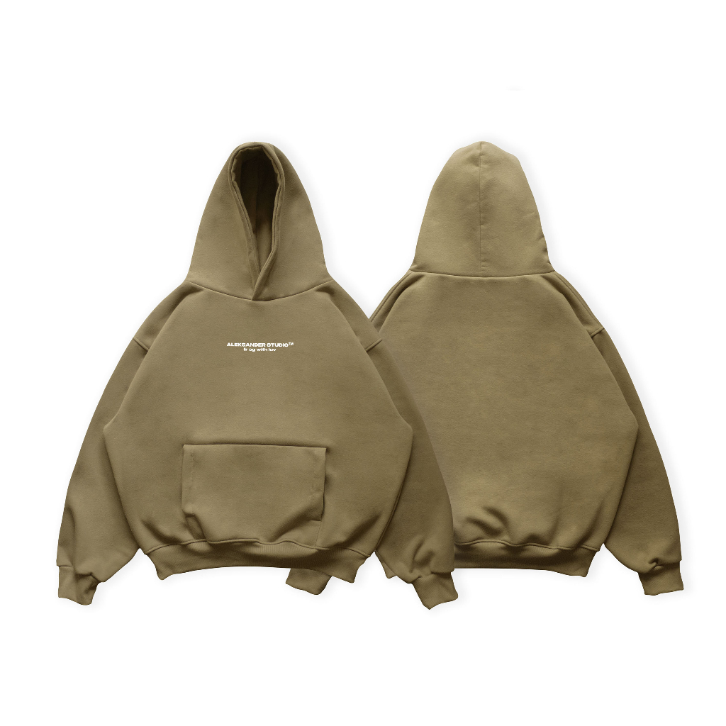 ÁO HODDIE BASIC UNISEX MÀU BE FORM BOXY | ALEKSTUDIO