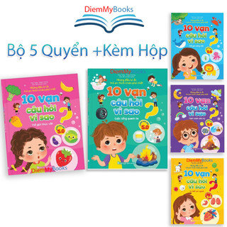Sách thiếu nhi- bộ 5 quyển 10 vạn câu hỏi vì sao? những điều bí ẩn trẻ em thích khám phá nhất về 5 chủ đề khoa học
